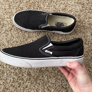 Black Slip On Vans